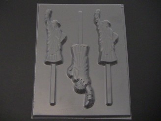 3517 Statue of Liberty Chocolate or Hard Candy Lollipop Mold  IMPROVED